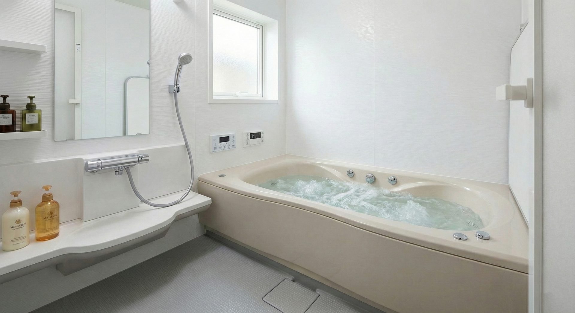 リラックスできるバスルーム